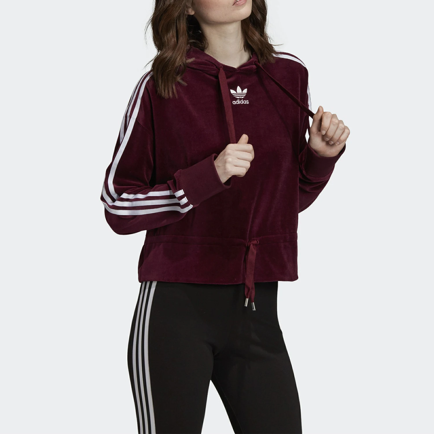 

Оригинальная женская спортивная толстовка с капюшоном Adidas Trefoil FN2793