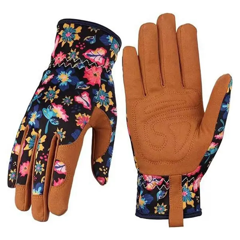 AEE4-Printed Puncture Resistant Gardening Gloves, Women's Garden Gloves, Work Gloves, Gifts