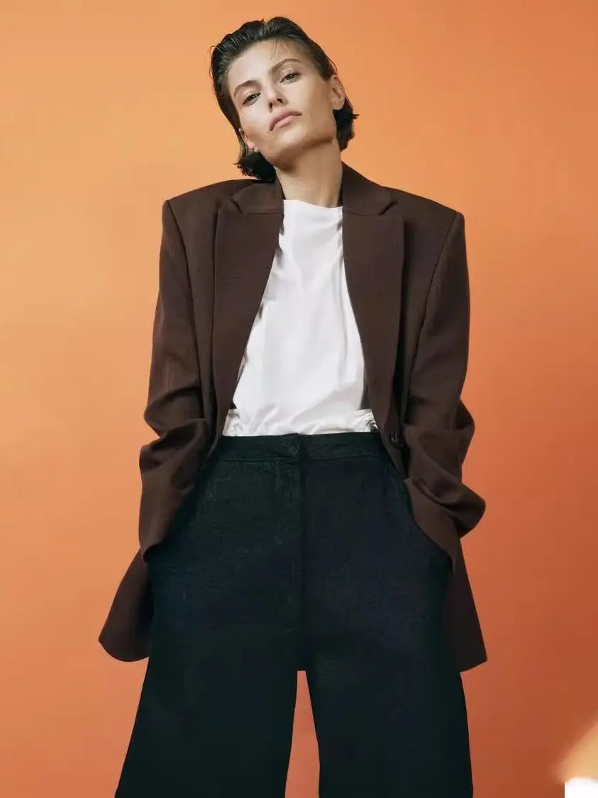 

Новое весеннее поступление, женский костюм Jaet Long Sve ket, декорированный Тренч с лацканами, повседневный свободный крой