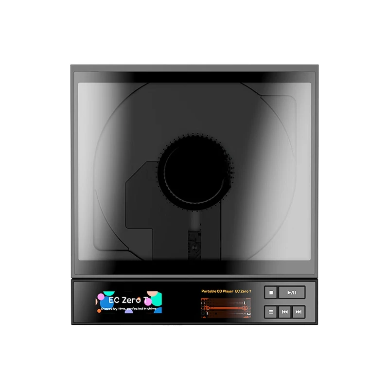 Portable R2R Tube CD Player Home Portable Retro CD Player Bluetooth 5.3 Support CD Ripping EC ZERO T (Black)