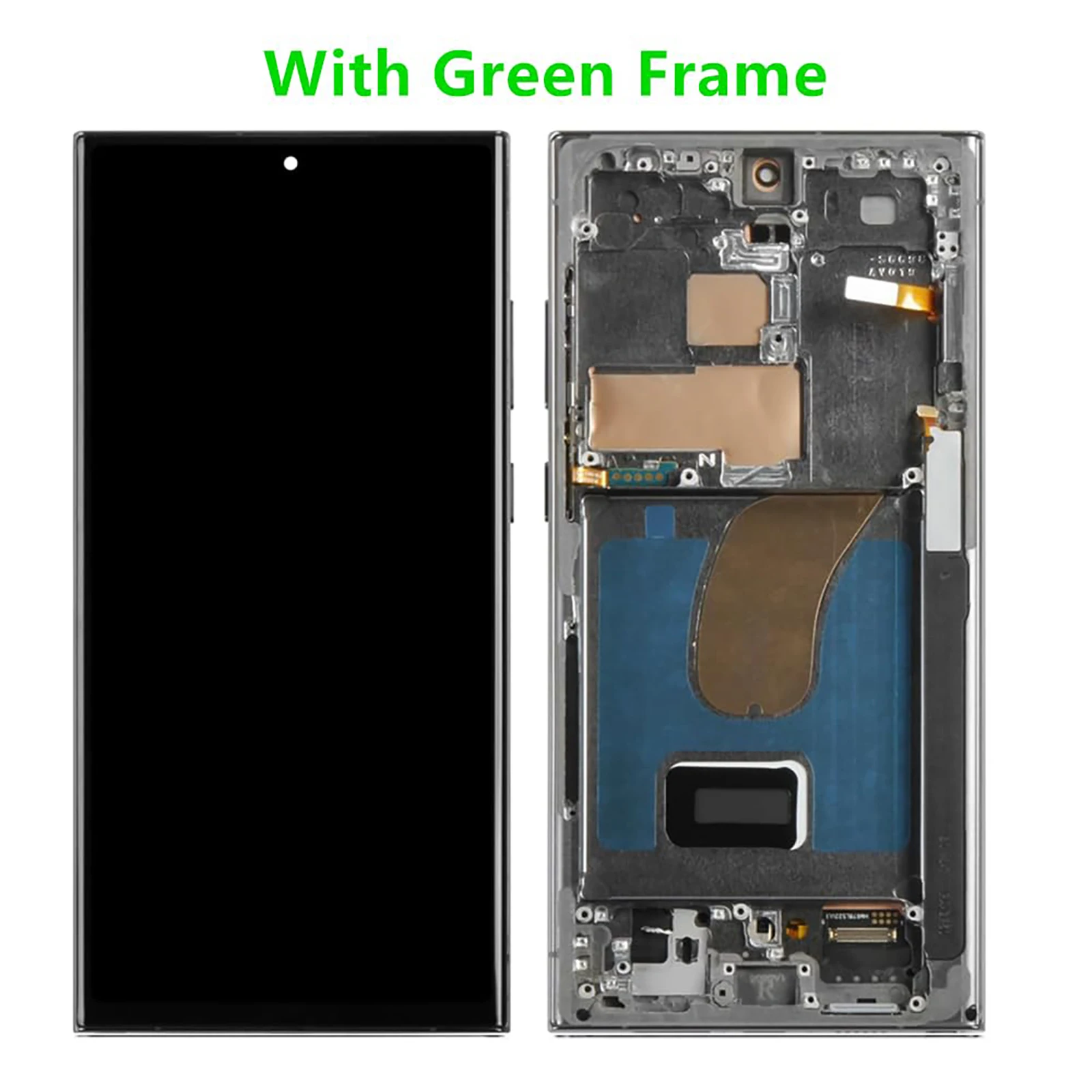 Screen Replacement for Samsung Galaxy S23 Ultra with Frame, LCD Display Assembly, Repair Tool Included