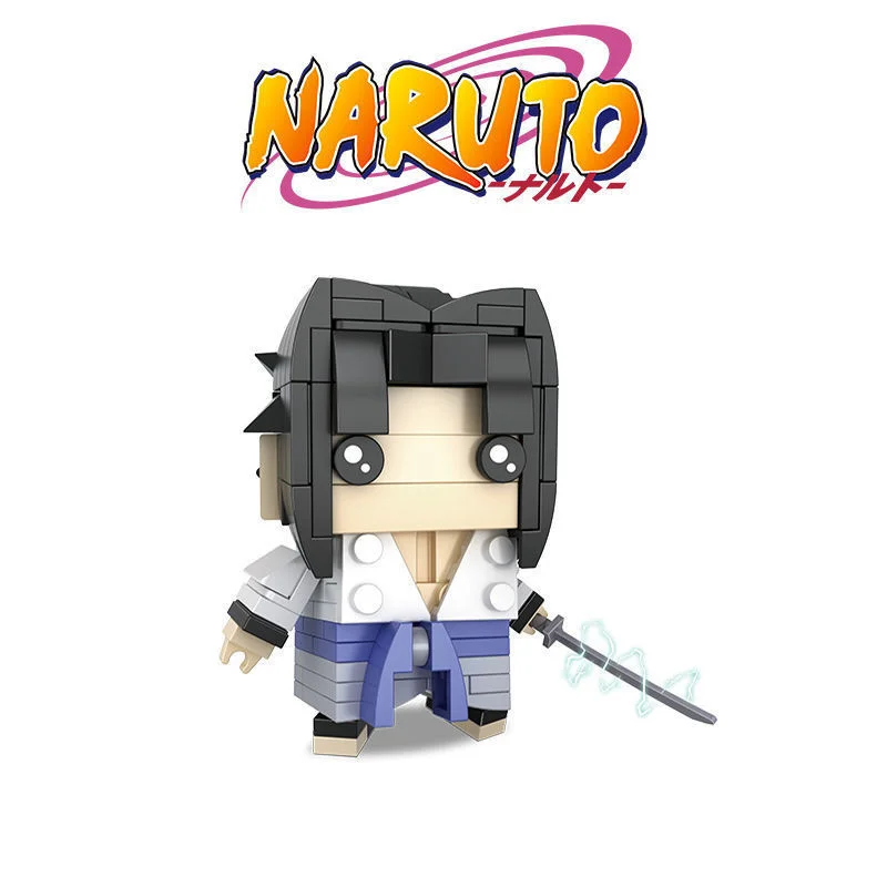 NARUTO Building Block Assembled Toys Uzumaki Sasuke Sakura Shikamaru Anime Figure Decorative Ornamen Bricks Kids Puzzle Gift