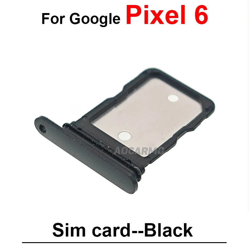 For Google Pixel 6a 6 Pro 6A 6Pro SIM Card Socket Slot Sim Tray Holder Black White Yellow Repair Replacement Parts