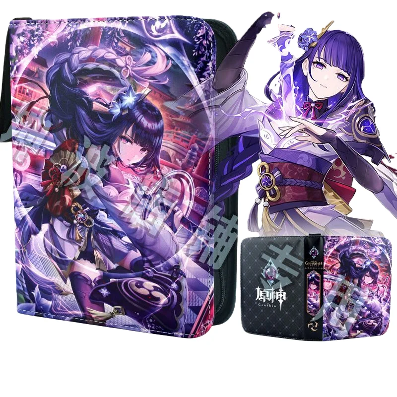 New Genshin Impact Game Peripheral Card Book Album Binder Card Holder Folder Children's Trendy Toy Luxury High-end Holiday Gift