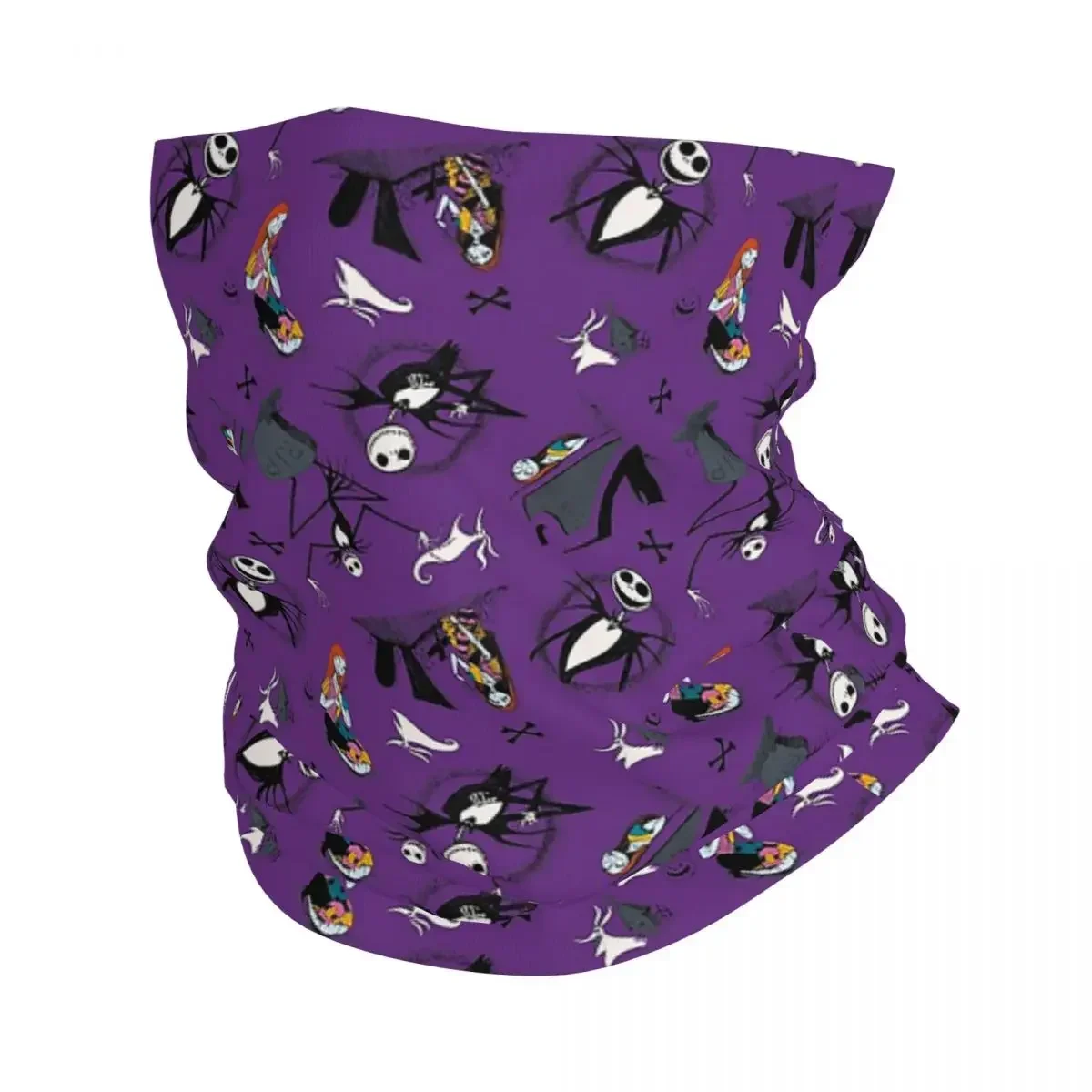 

Nightmare Before Christmas Pattern Bandana Neck Gaiter Printed Wrap Scarf Cycling Scarf Running For Men Women Adult Washable