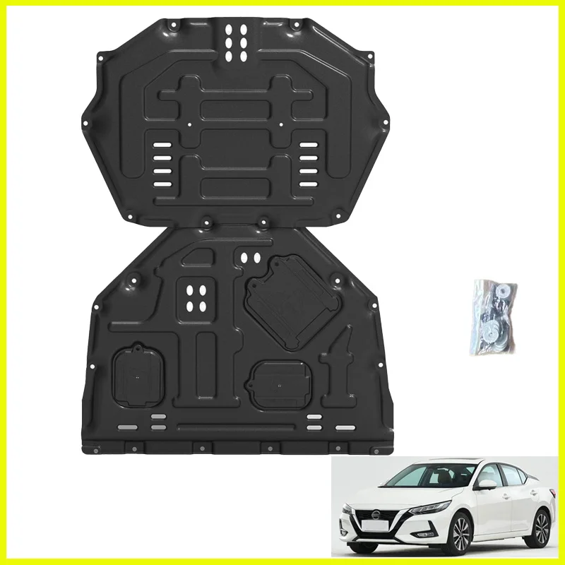 Car Under Cover Base Guard Engine Splash Shield Mudguard For NISSAN SYLPHY 2020-2023 Accessories Black Guardabarro