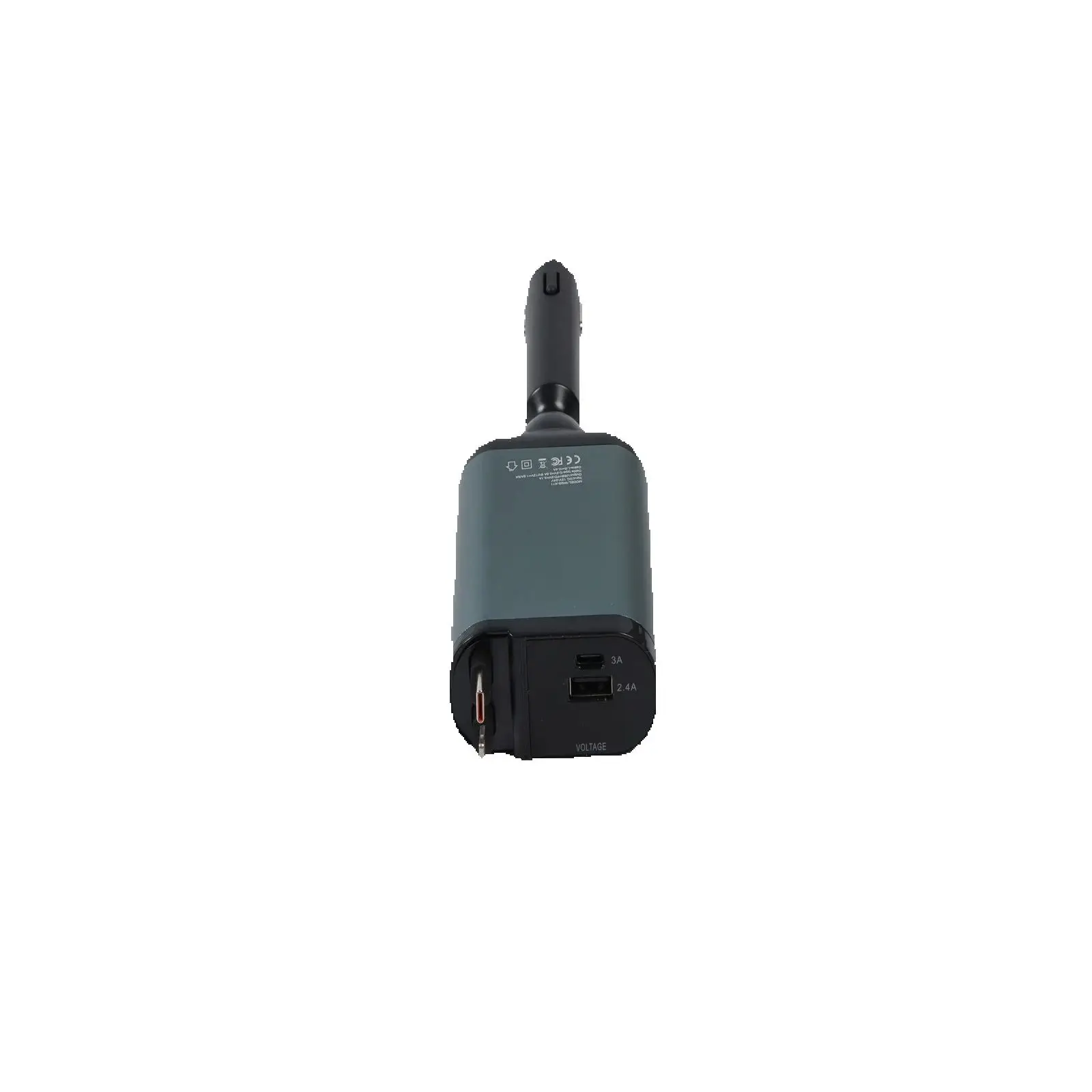 1pc 66W Retractable Car Charger 4in1 Cable Adapter For Multi Brand Devices