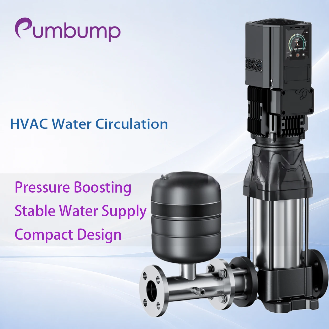 BPF Booster Pump HVAC Water Supply Pressure Boosting Building Water System Compact Design Stable Operation