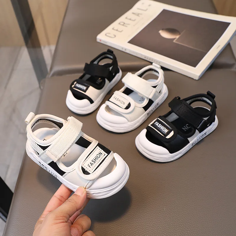

2024 Summer Children Shoes Trendy Handsome Soft Soled Sandals Baby Comfort Antiskid Casual Toddler Shoes Сандали Для Мальчика