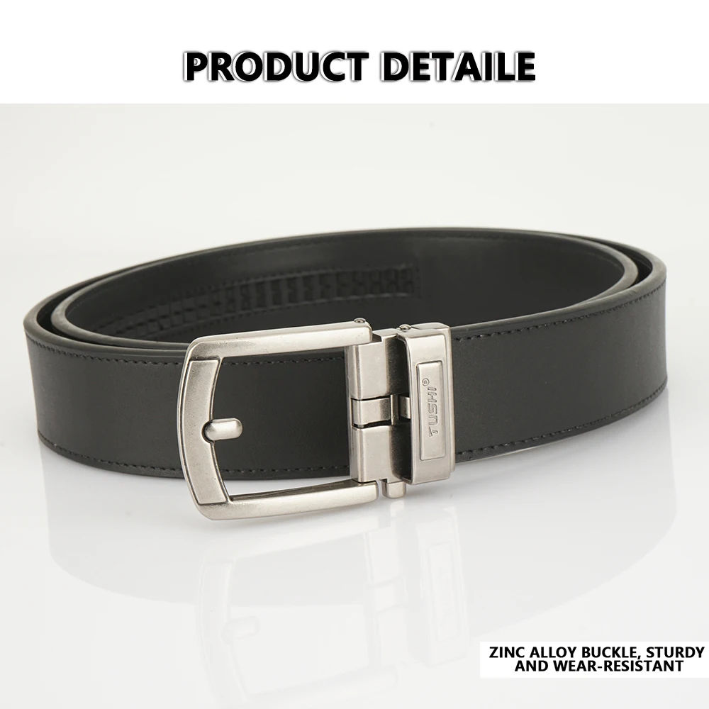 TUSHI Neue Mode Leder Gürtel Taktische Gürtel für Männer Metall Automatische Schnalle Gun Gürtel Militär Gürtel Outdoor Sport Gürtel Männlich – Detail 4
