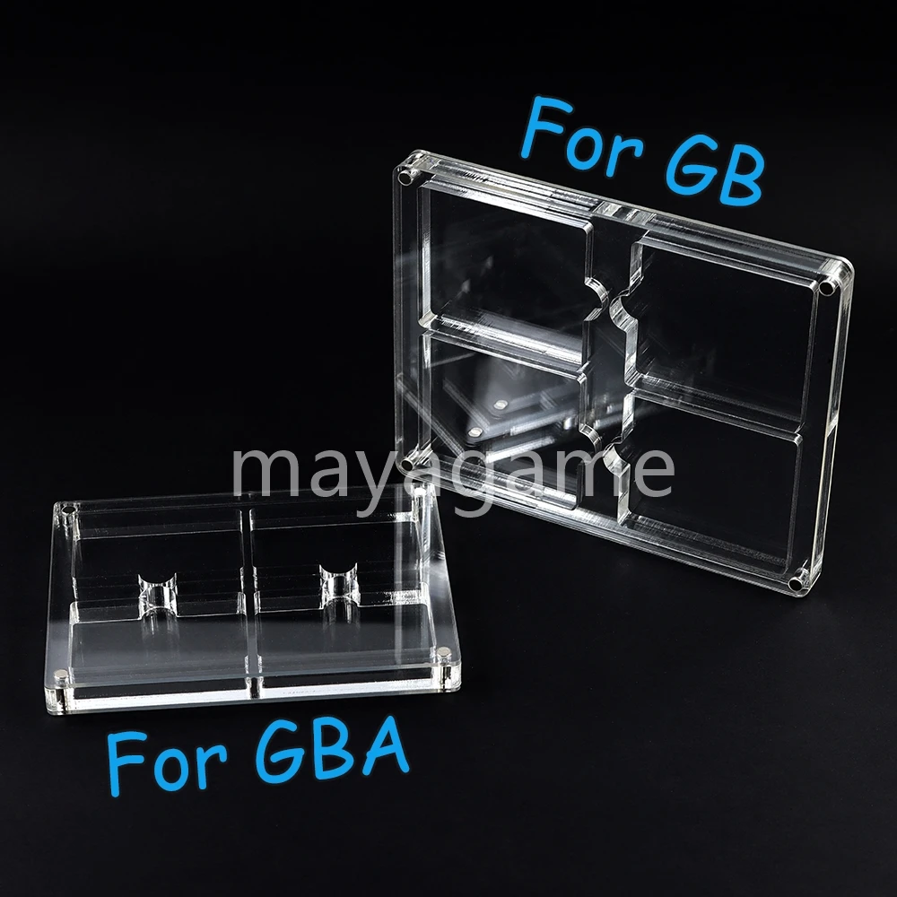 5pcs For GB GBC GBP GBASP GBA Accessories Game Card Cassette Box Transparent Acrylic Display Protection for GAMEBOY Case