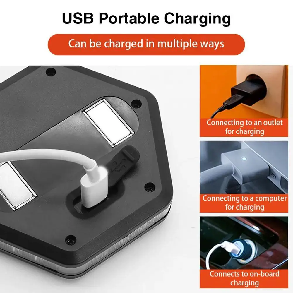 Rechargeable Magnetic Warning Light 5