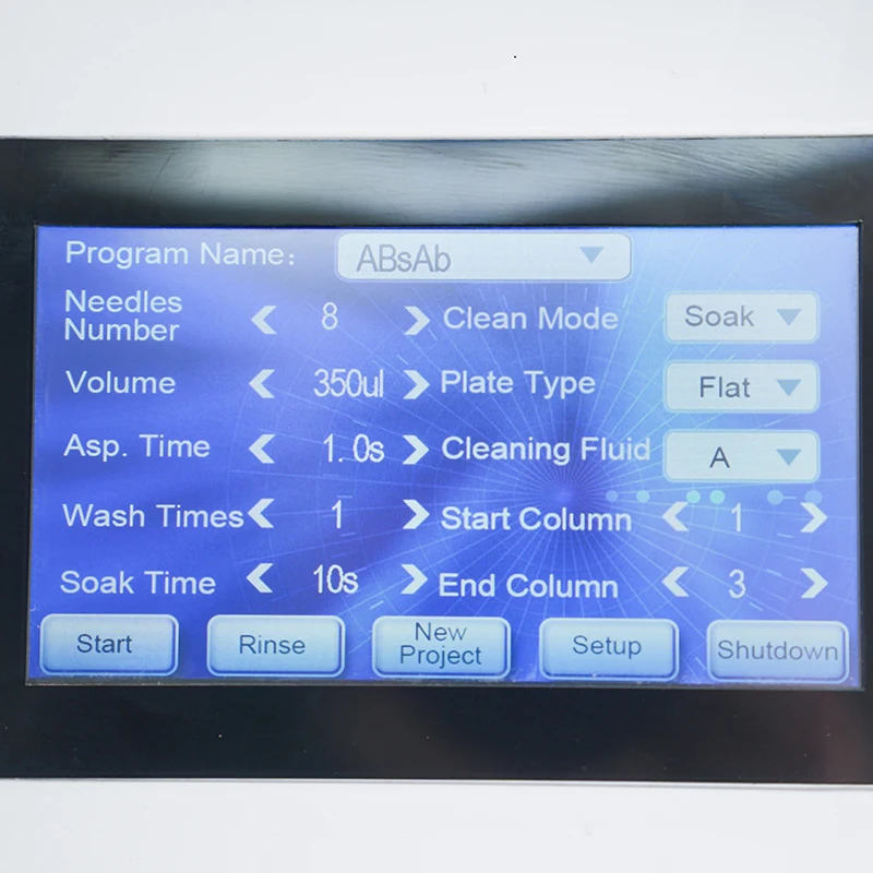 Lavadora de microplacas Elisa da China BK-9622 Analisador Elisa Laboratório clínico Leitor e arruela de microplacas Elisa