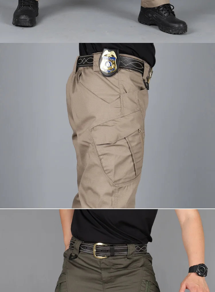 Men's IX9 Military Tactical Combat Pants - Camouflage Quick Dry Outdoor Hiking Pants with Multiple Pockets and Wear Resistant