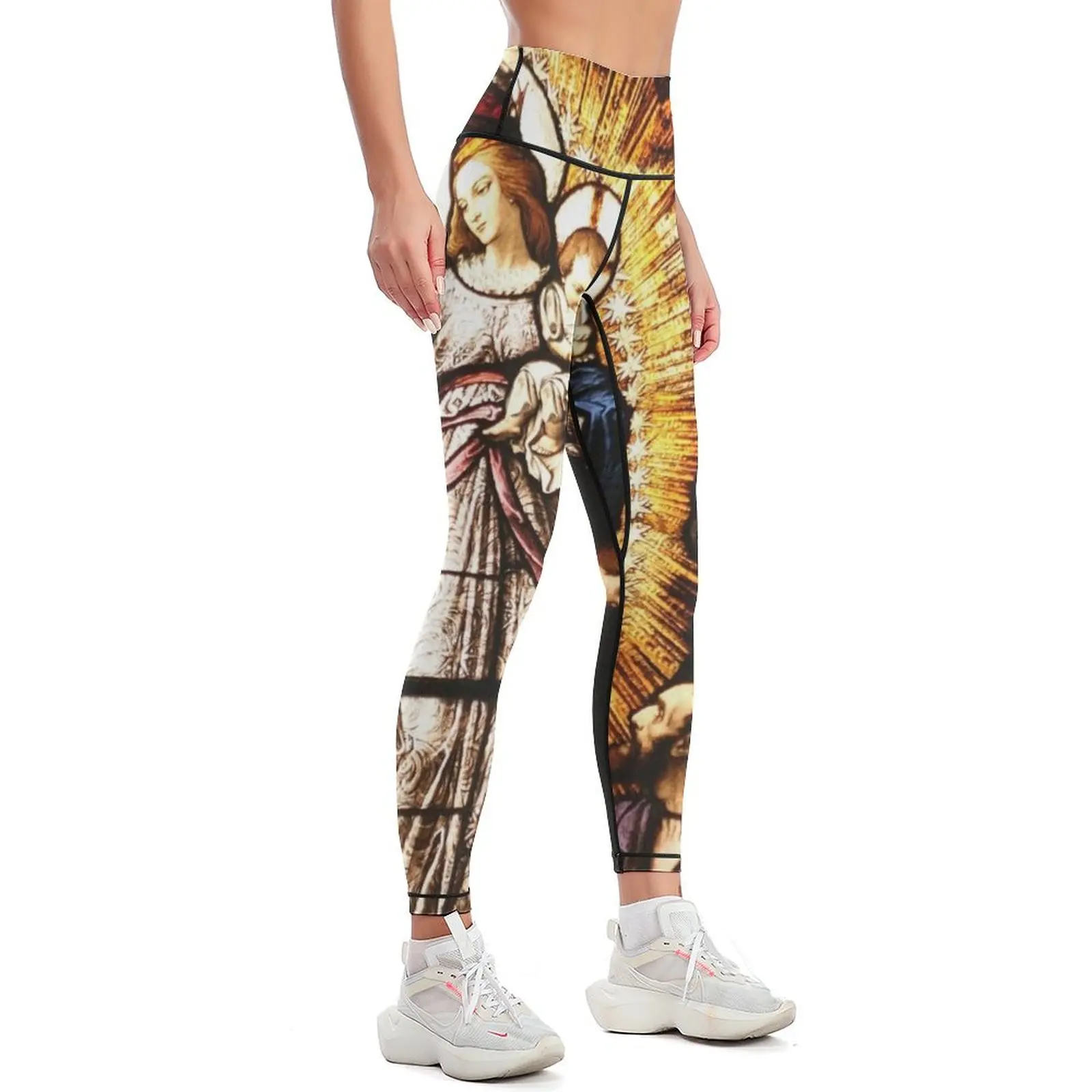 The Virgin Mary Leggings Fitness woman active wear Womens Leggings