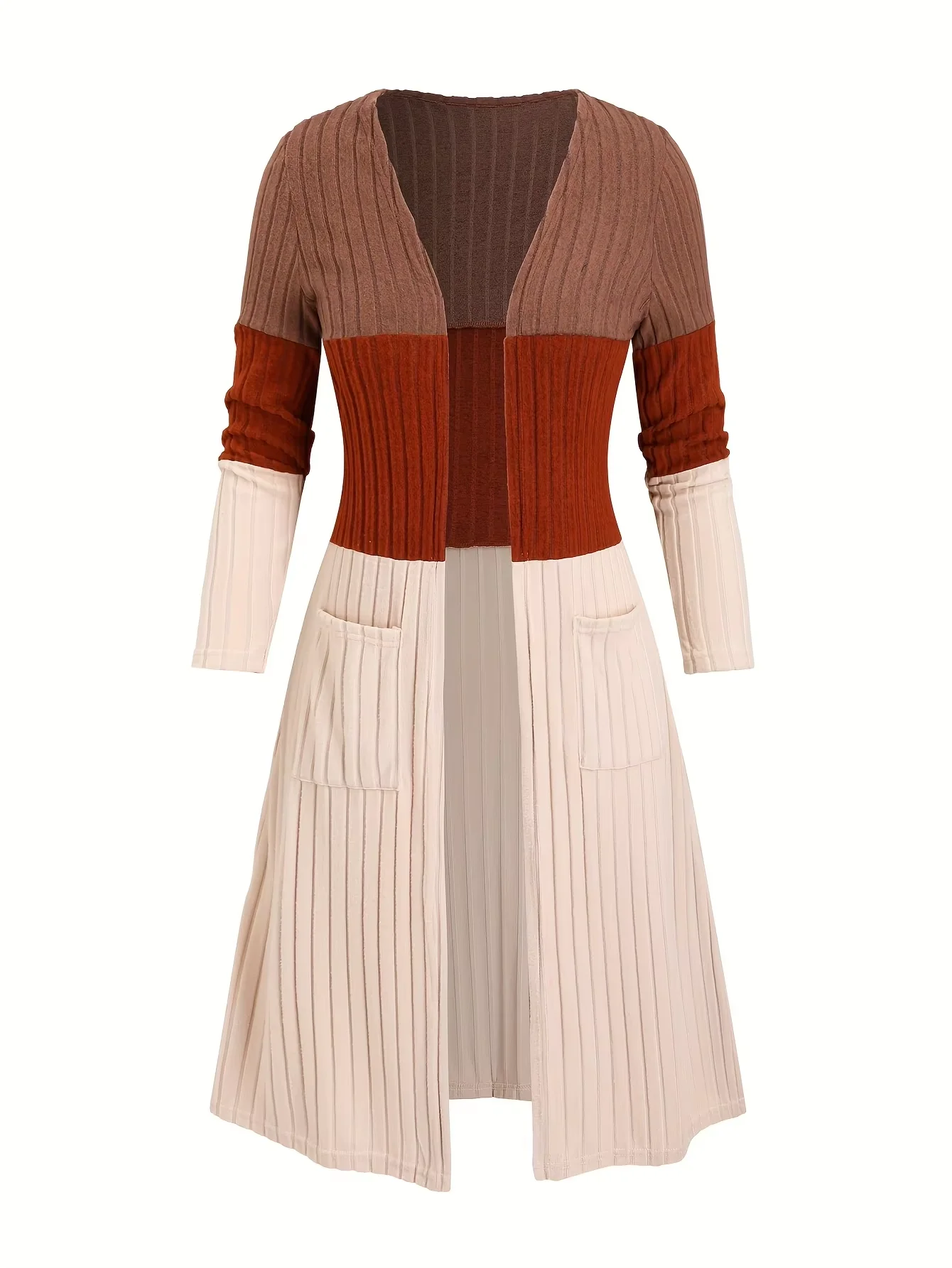 

Large-size women's fashionable new spring and autumn best-selling outerwear, casual long-sleeve cardigan.