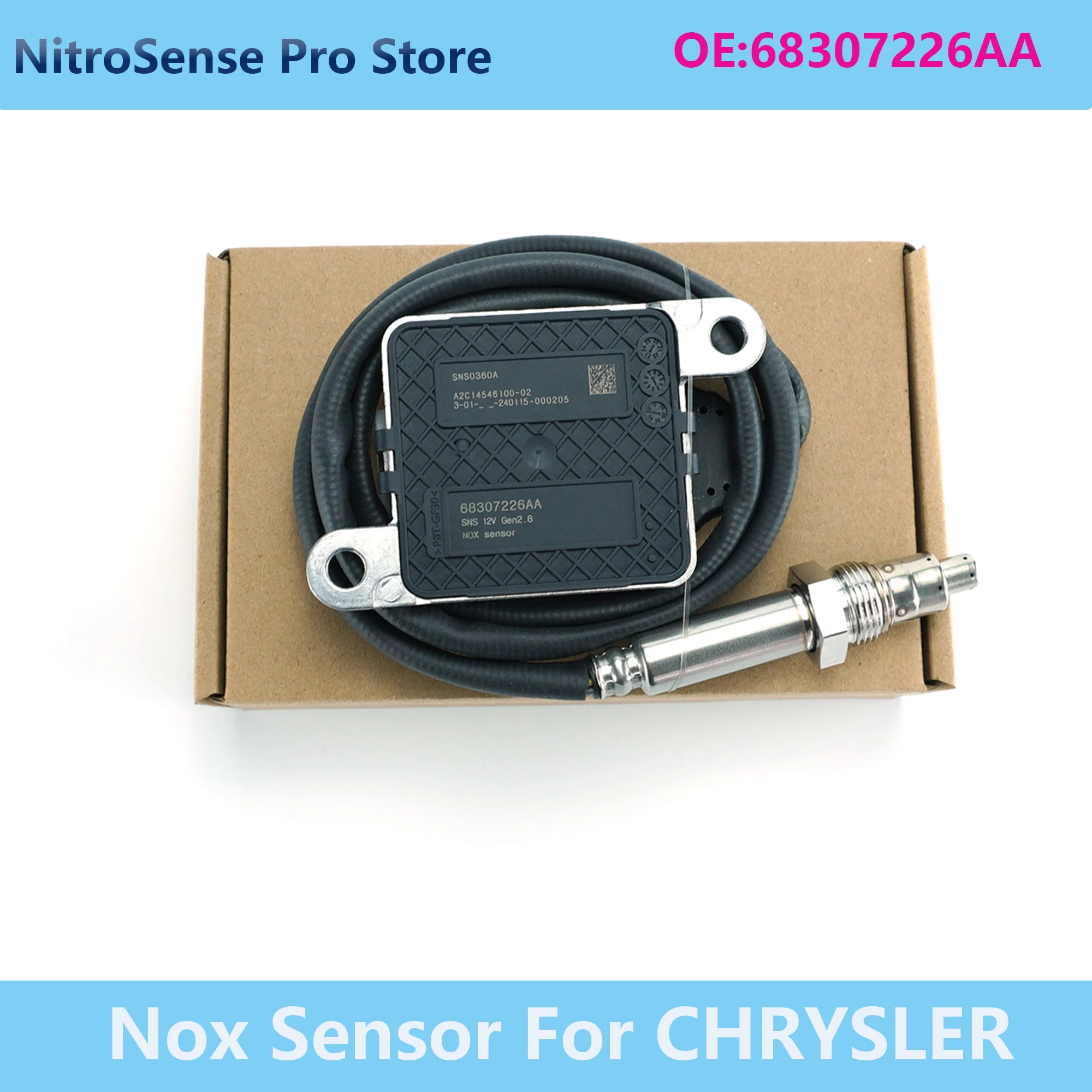 

68307226AA SNS0360A Nitrogen Oxygen Sensor NOx Sensor for 2018 Dodge Ram 2500 3500 6.7L L6 Diesel Engine