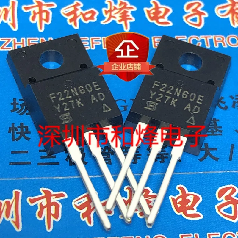 10pcs  F22N60E SIHF22N60E-E3  TO-220F 600V 20A