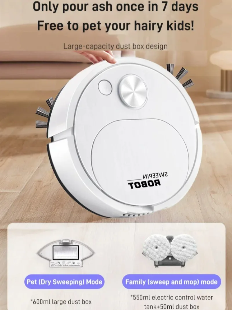 Intelligent Sweeping Robot Automatic Home Mini No Dead End Cleaning Machine USB Charging Smart Vacuum Cleaner High Endurance