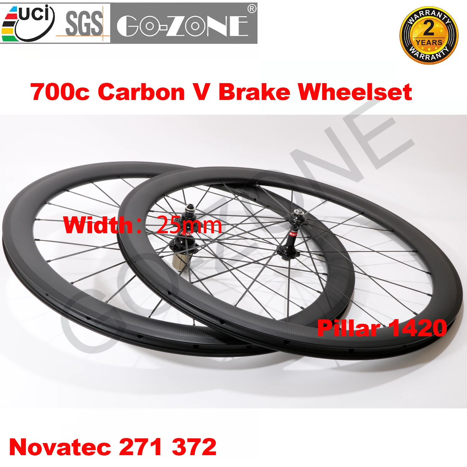 

Carbon 700c Wheelset Clincher Tubeless Tubular Basalt Brake Edge New Novatec 271 372 Pillar 1420 Carbon Road Rim Brake Wheels