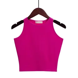 Frauen Sommer ärmellose Halfter Basic Bluse Tops Sport Yoga Tank lässig Rundhals ausschnitt Tanktops bequeme weiche schlanke Kleidung