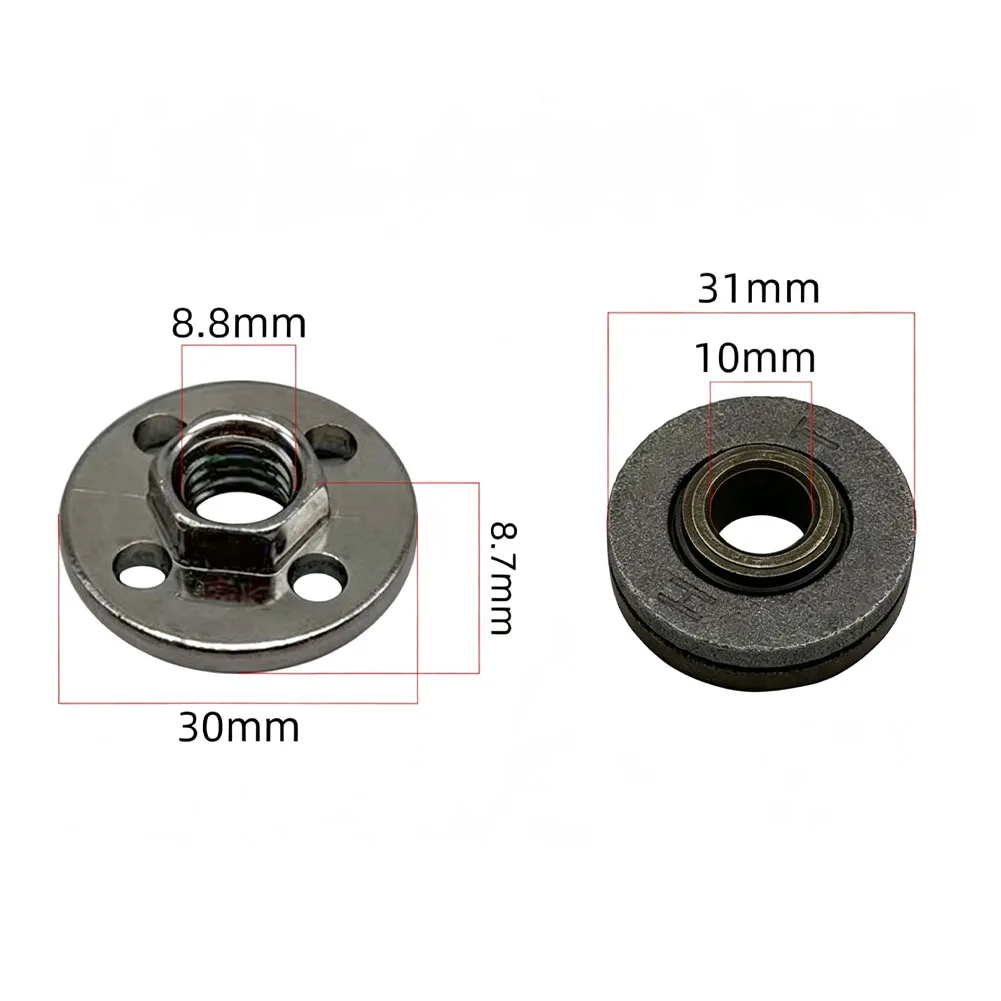 2pcs/set Angle Grinder Pressure Plate Replacement Parts For 100-Type Angle Grinder Upper And Lower Pressure Plates