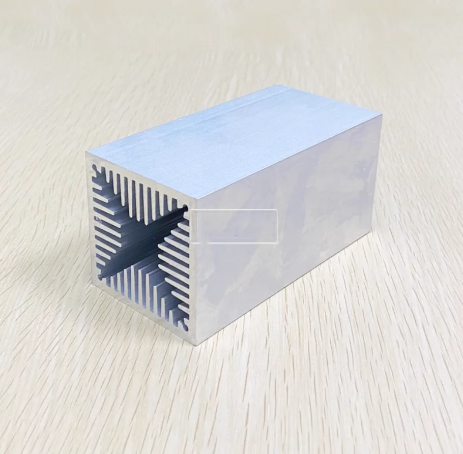 50*50*100 Wind tunnel heat sink High power air-cooled radiator profile electronic triode heat sink wind tunnel heat dissipation