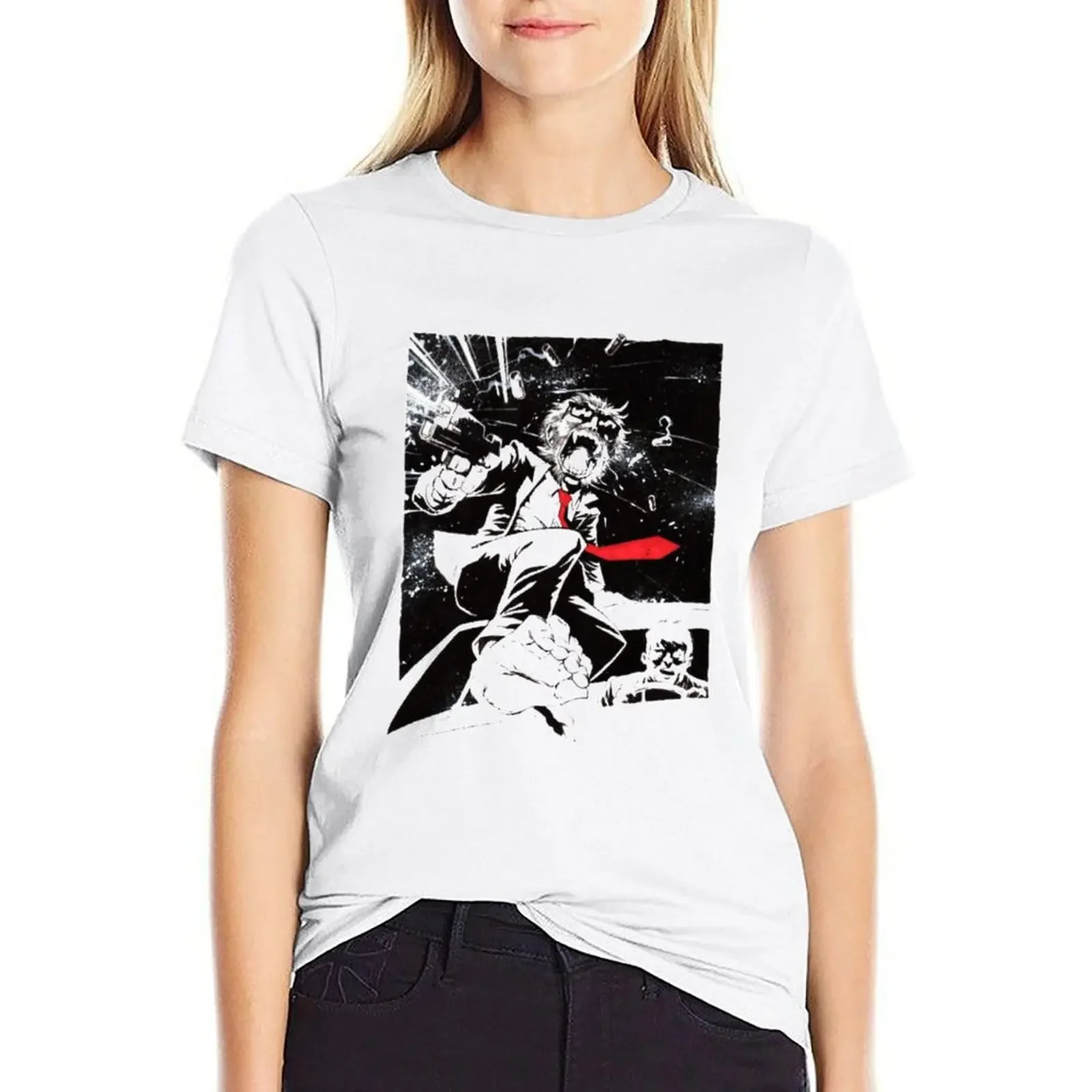 

Hit monkey T-shirt Blouse aesthetic clothes plus size tops designer clothes Women luxury