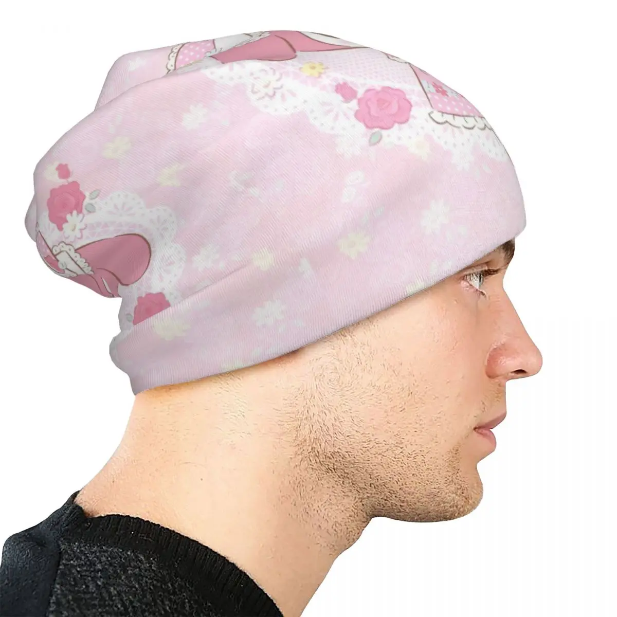 Kawaii بلدي ميلودي بونيه قبعة كول في الهواء الطلق سانريو لطيف الكرتون جماليات Skullies قبعة حريمي للجنسين الصيف قبعات ذات الاستخدام المزدوج #4