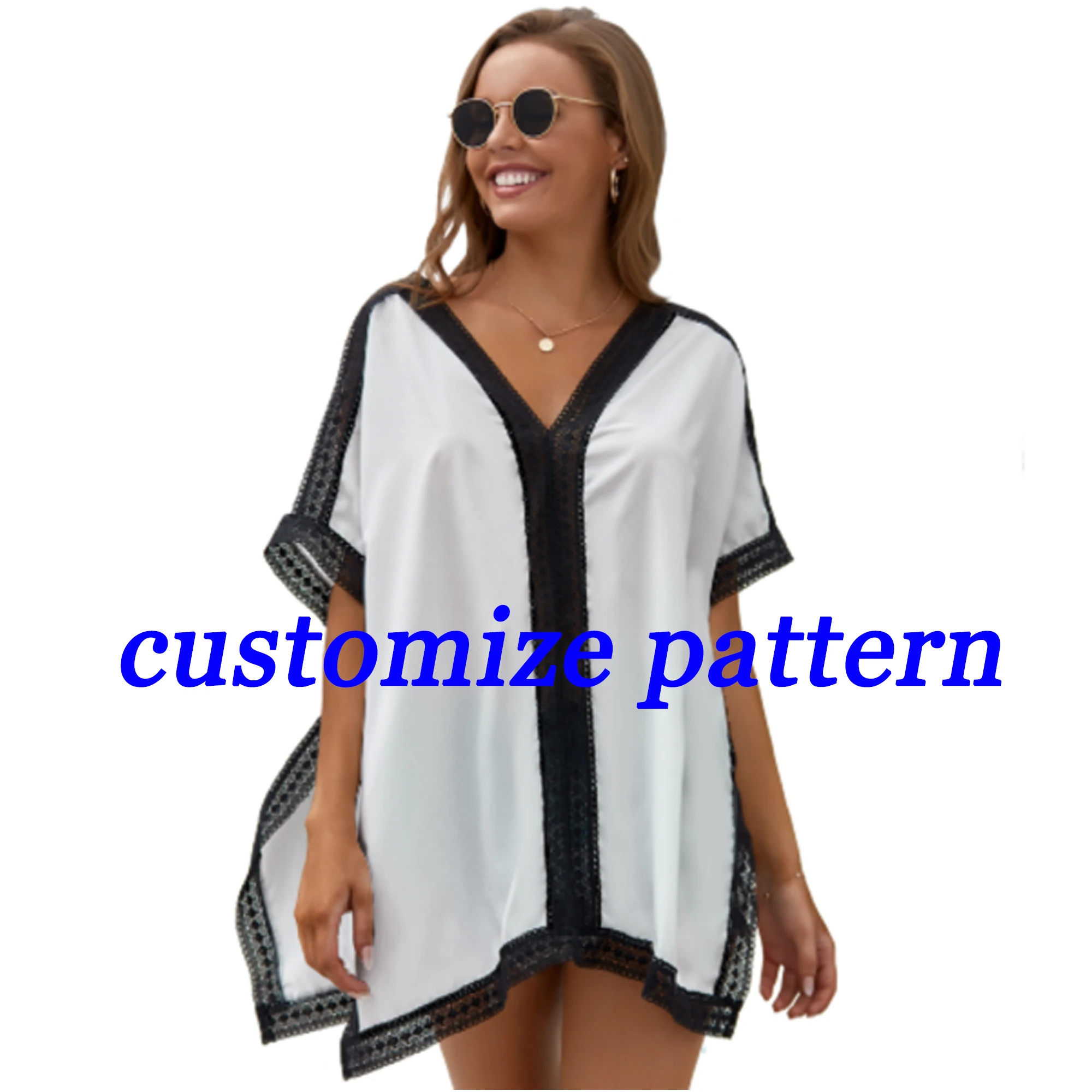 Costume da bagno da spiaggia grembiule Sarong allentato Casual su misura cappotto grembiule polinesiano personalizzato hawaiano Beach Holiday Sarong Smock