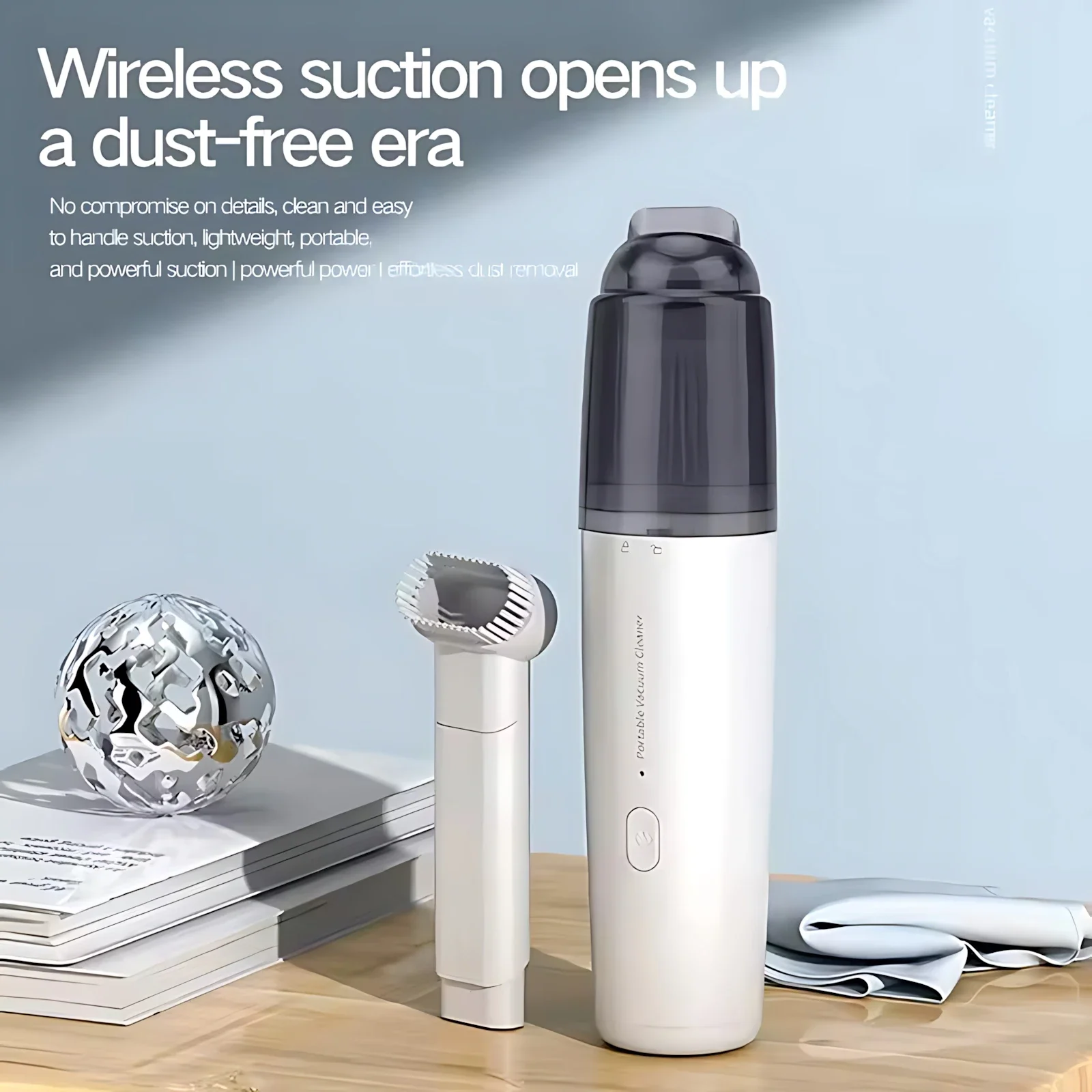 Powerful Handheld Car Vacuum Cleaner Rechargeable Cordless Mini Portable Auto Dust Buster For Home Office Car Cleaning