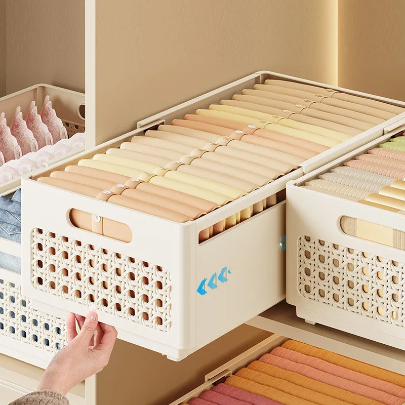 صندوق تخزين بلاستيكي قابل للطي للاستخدام المنزلي - حامل سطح المكتب قابل للطي يحمل أدوات مكتبية للمكياج وأشتات تخزين منزلية