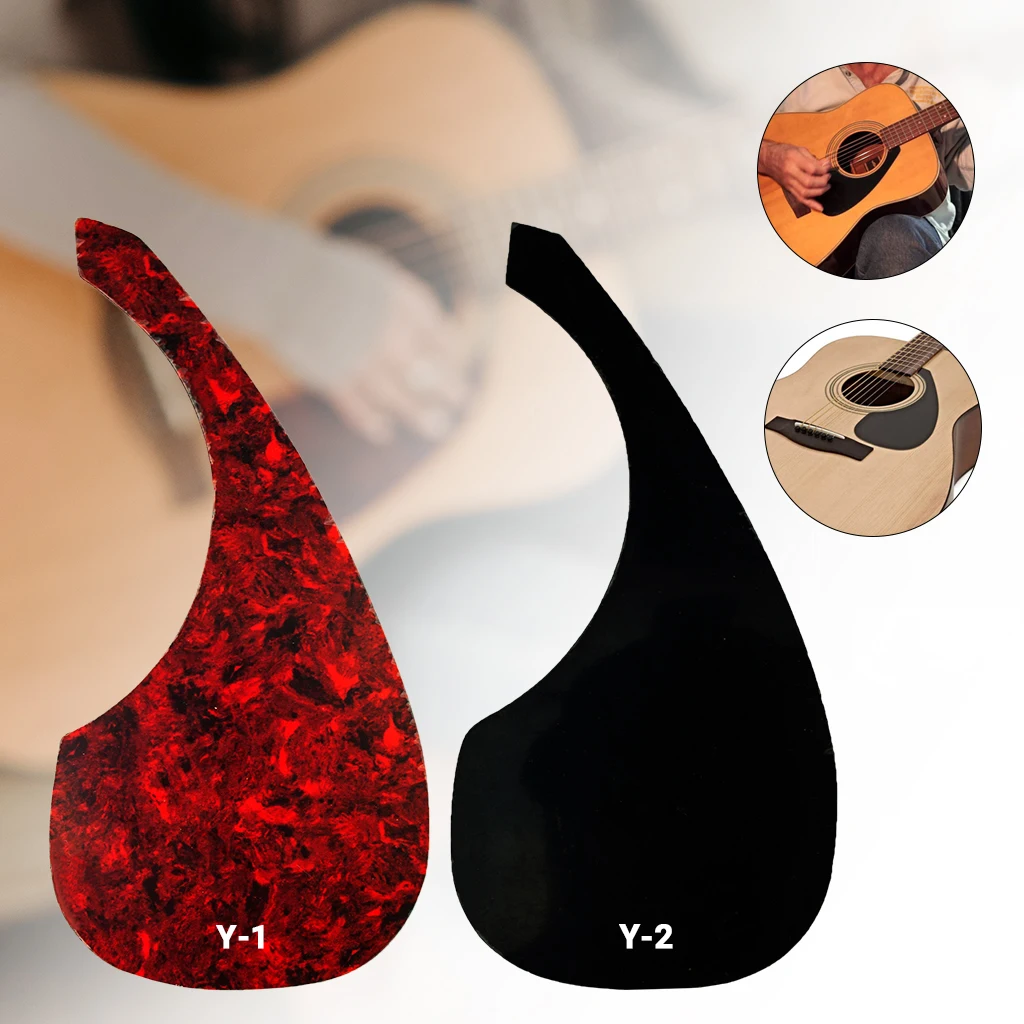 LOOK Long Waterdrop Acoustic Guitar Pickguard Self-adhesive Picks Guard Sticker for Folk Guitar Guitarra Accessories YMH