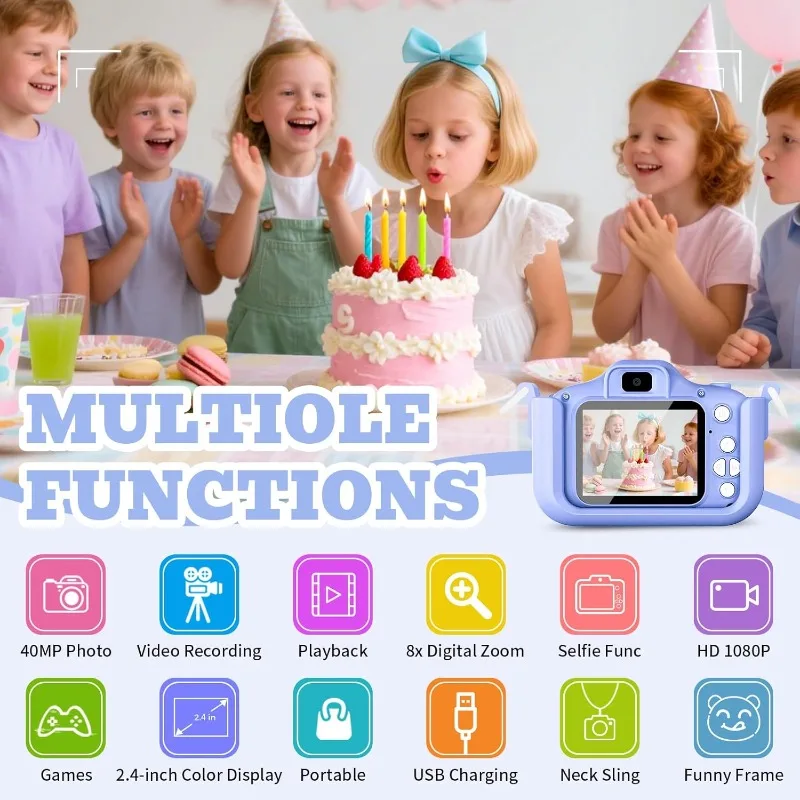 Kids Camera for Girls Boys Christmas Birthday Festival Gift for Kids,Digital Camera for Toddlers Toys