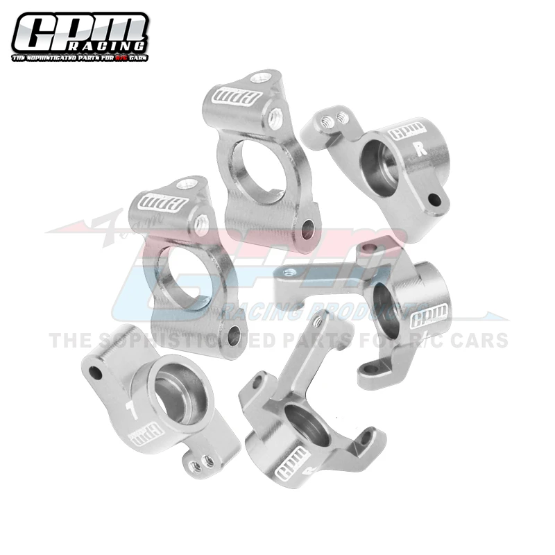 GPM 7075 Alu Front Caster Blocks &Spindles & Rear Hubs Set For LOSI 1/24 Micro-B GPM RC Parts Losi Micro b