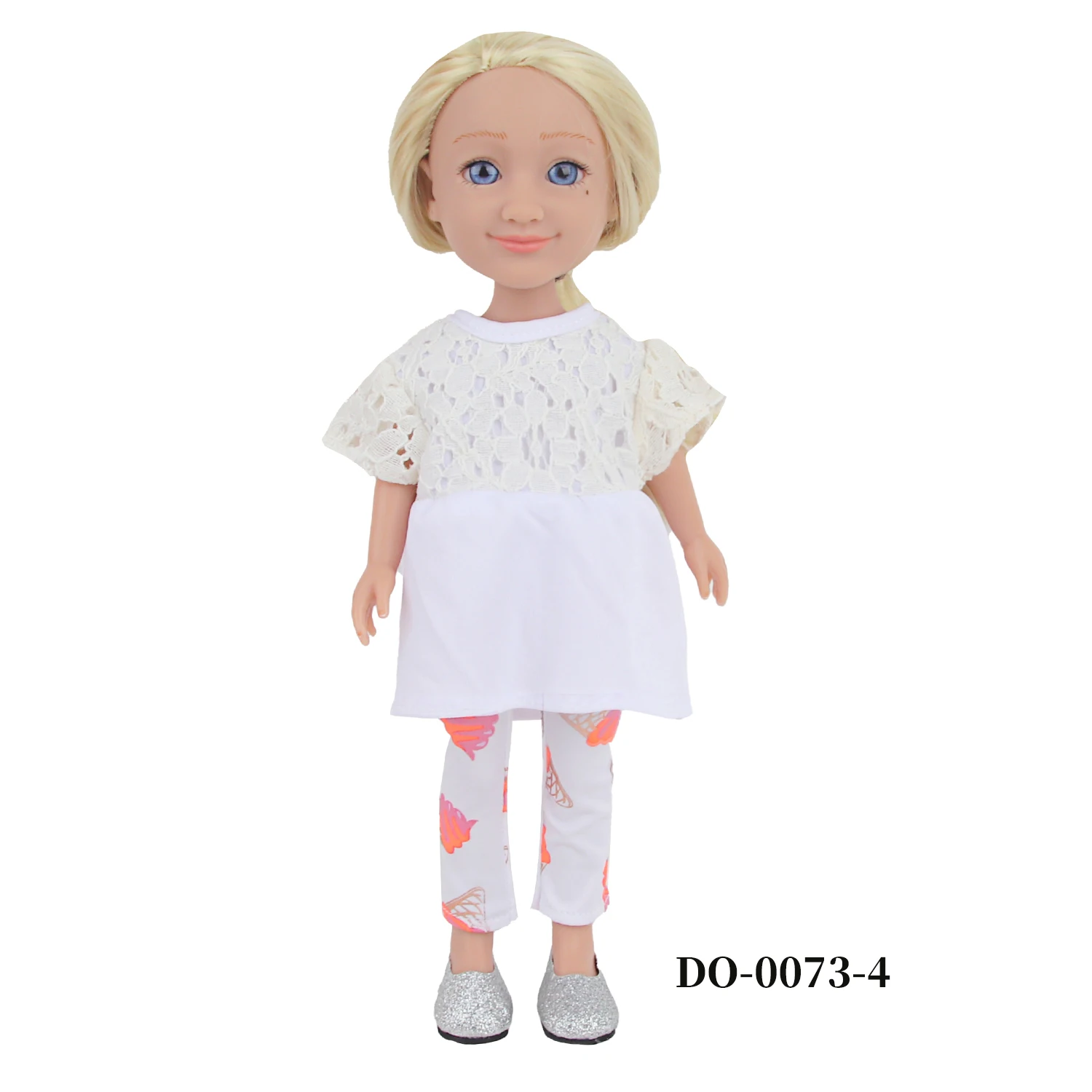 14 Inches Can Stand Baby Girl Dolls 35CM Girl Dolls With Smooth Golden Long Hair,Blue Eyes For Girls Toy Toddler Birthday Gift