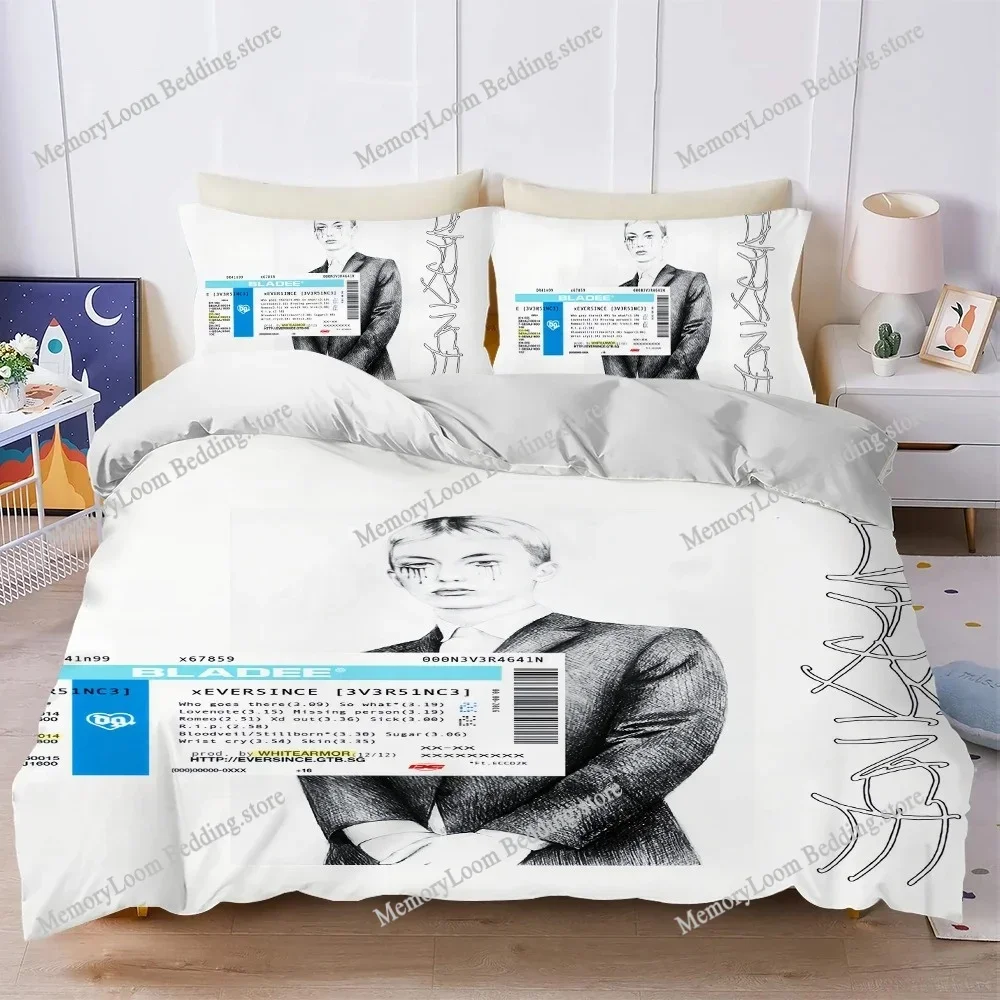 Singer Bladee Cold Visions Duvet Cover Set Home Style Bedding Soft Laundry Cotton Bed Four Seasons Student Dormitory Luxury Gift
