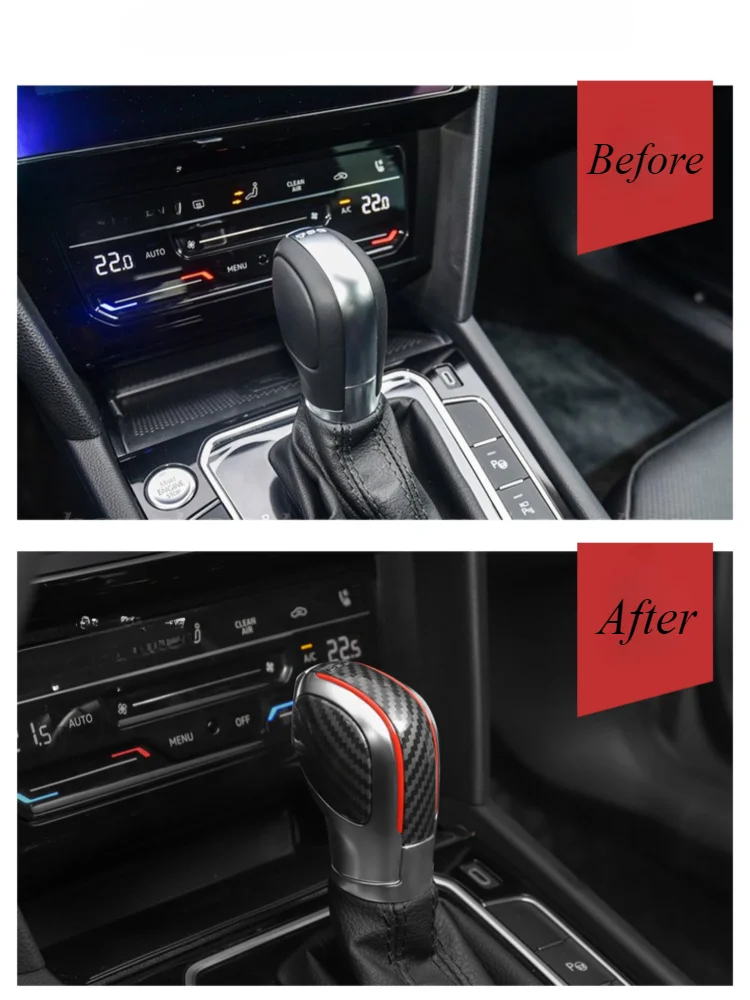 For Volkswagen CC 2021-2023 Gear Handle Gear Handle Head Shift Lever Interior Modification Gear Head Handball Car Accessories