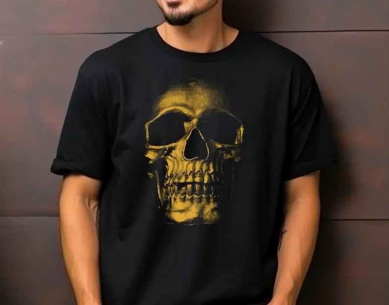 

Glowing Skull Graphic Tee - Cool T-shirt for Sarcasm Lovers - Unique Gift Apparel