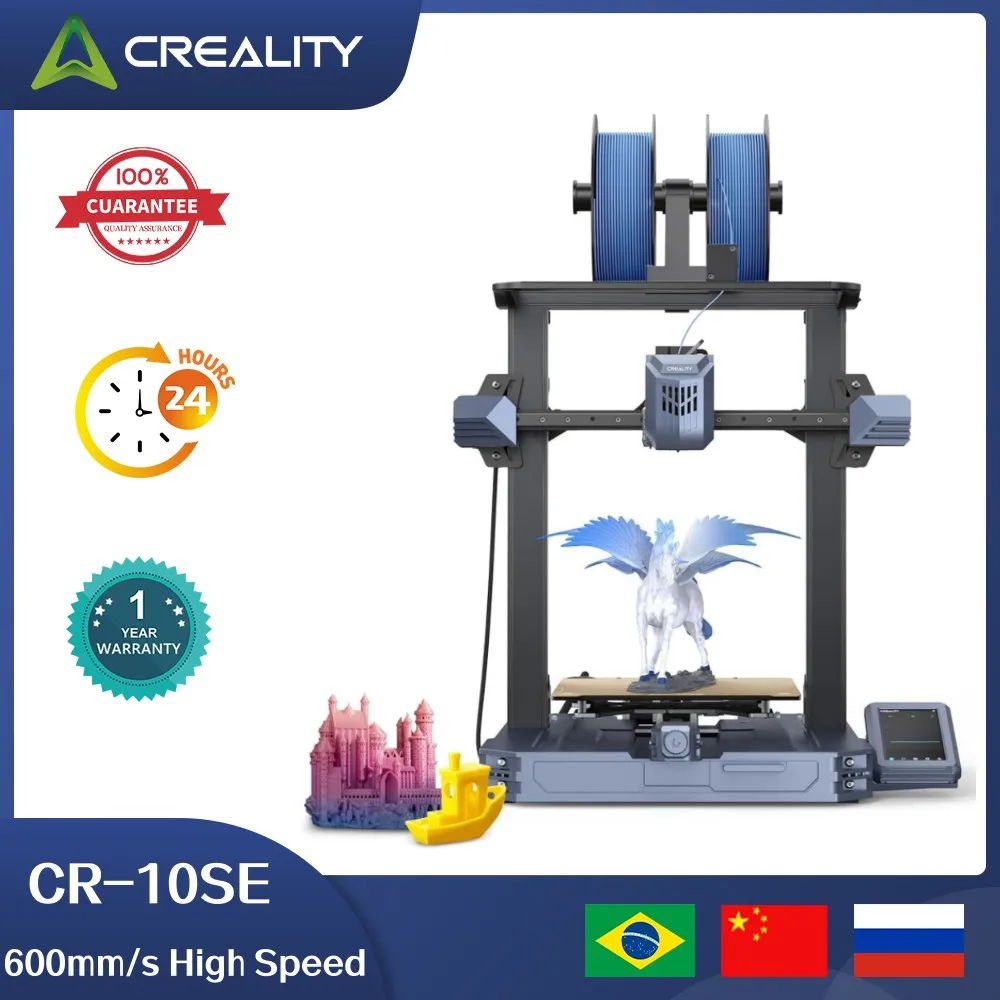 CREALITY CR-10 SE 600mm/s High Speed 3D Printer CR Touch Auto Leveling 300℃ Hardened Steel Nozzle 4.3-Inch Touch Screen