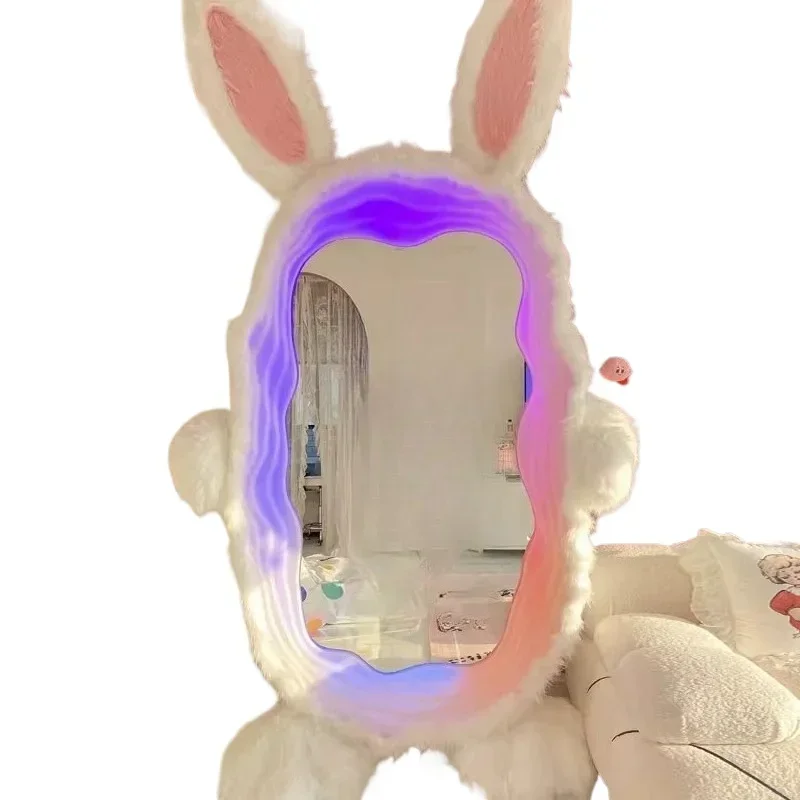 Espelho de coelho quarto espelho de comprimento total pouso