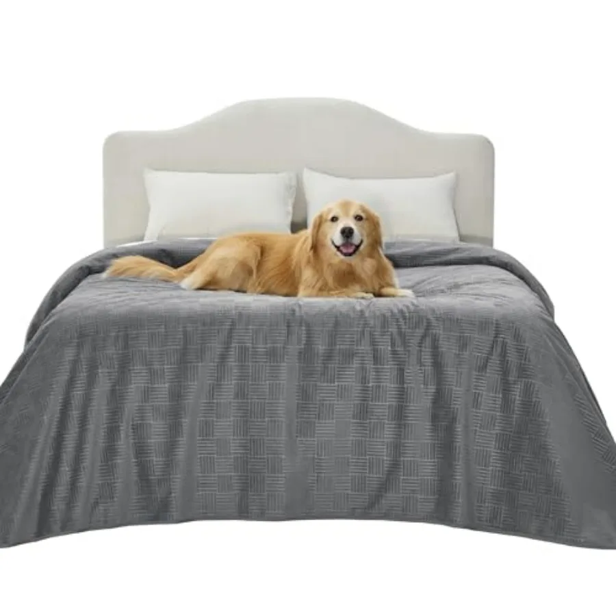 

Waterproof Bed Cover for Dogs Washable - Waterproof Blanket for Full Bed Couch Sofa Cozy, Lightweight Furniture Protector for P