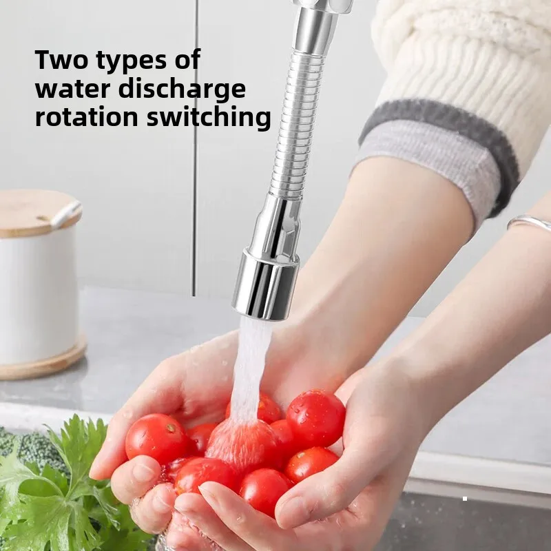 Stainless Steel Universal 360° Rotation Faucet Sprayer Head For Kitchen Washbasin Extension Faucet Bubbler Tap Splash Nozzle