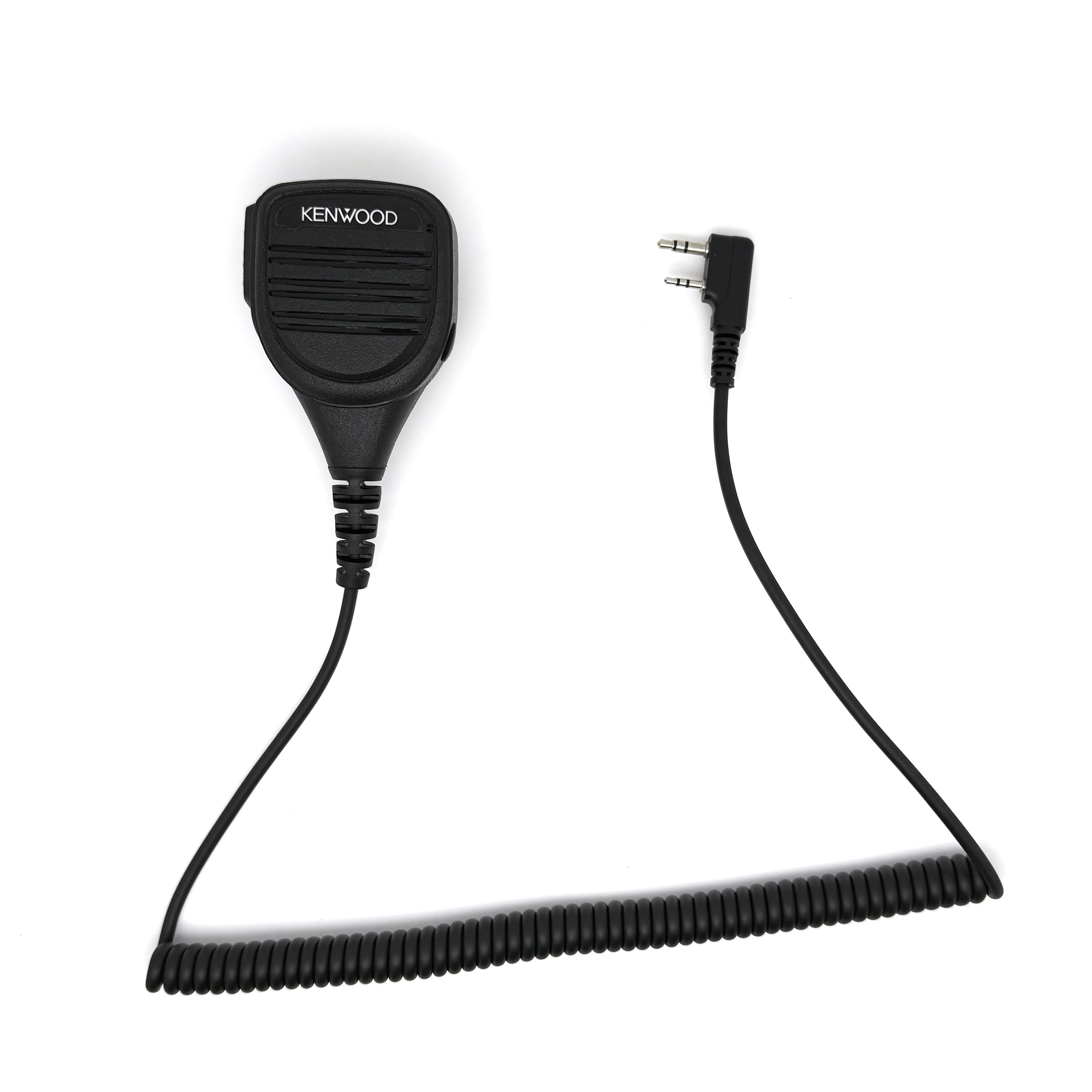 

Handheld Speaker 2-Pin PTT Mic Microphone K-plug Speaker with 3.5mm Earphone Jack for Kenwood TYT Baofeng Walkie Talkie Accessor