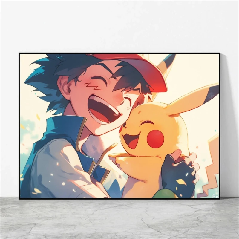 

Pokemon Pikachu Canvas Artwork Painting Decorative Prints Modular Prints Comics Pictures Hanging Posters Best Gifts