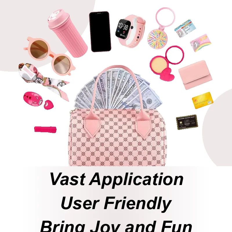 Zestaw torebek dla małych dziewczynek Zabawka do udawania Makijaż Torebka dla dziewczynek Księżniczka Przebieranki Gry fabularne dla małych dzieci w wieku 3-6 lat