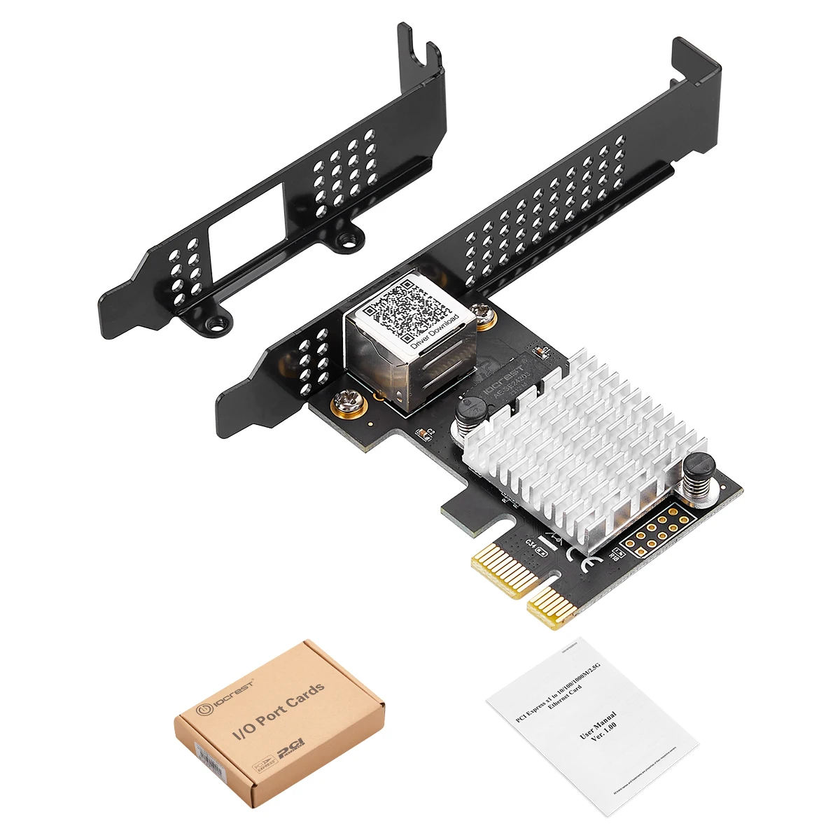 Intel I225-V3 Game PCIE Card 2500Mbps Gigabit Network Card 10 100 1000Mbps RJ45 Wired Computer PCIe 2.5G Network Adapter LAN