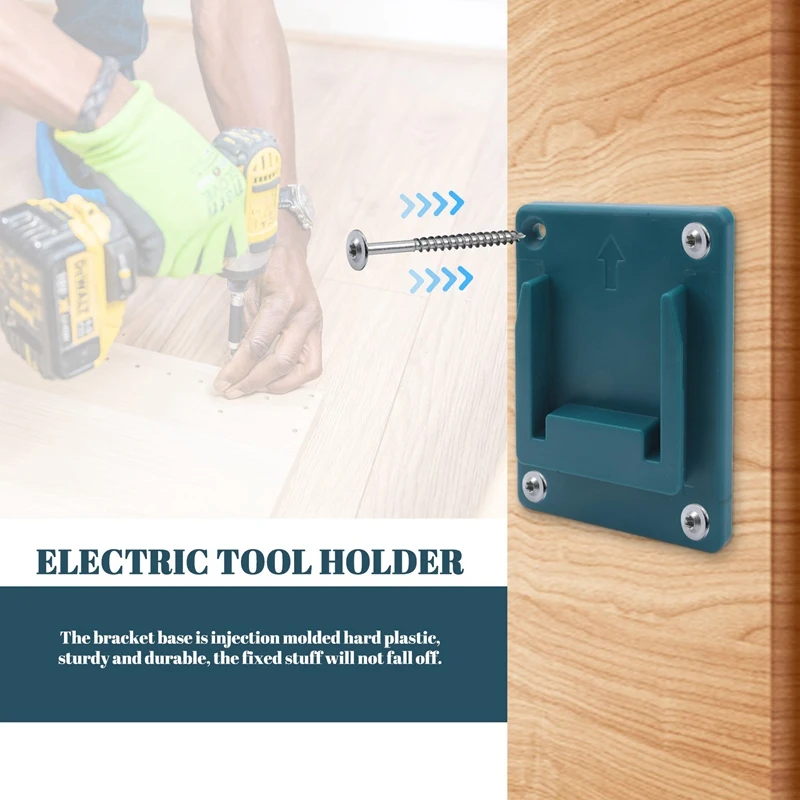 ABSF 10Pcs Machine Holder Wall Mount Storage Bracket Fixing Devices For  18V Electric Tool Battery Tools