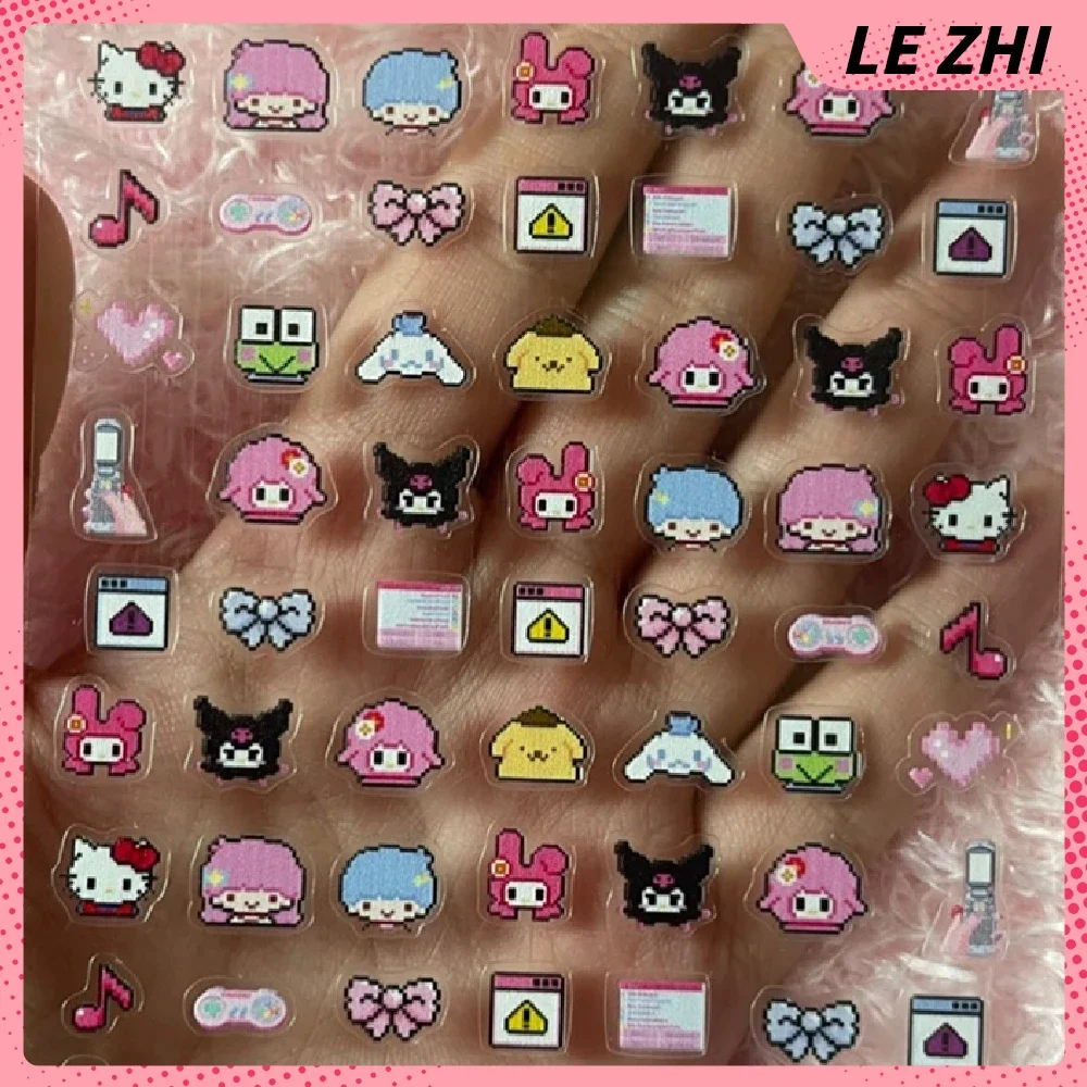 DIY Cartoon 5 sztuk akcesoria do paznokci naklejki zabawki Hello Kitty Kawaii naklejki prosimy o kontakt z obsługą klienta w większym stylu