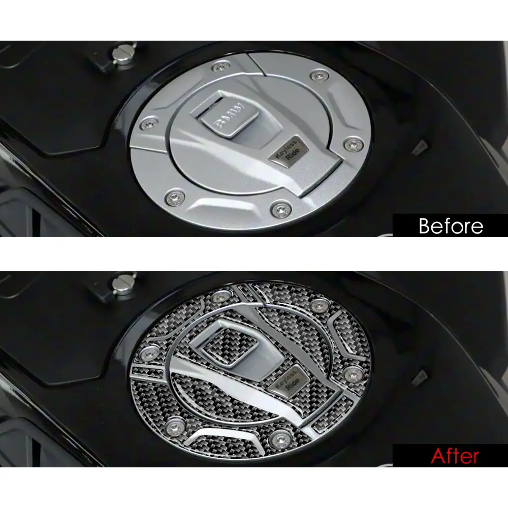 Motorcycle Carbon Fiber for BMW R1250GS ADV Gas Cap Tank Pad Sticker Gas Oil Fuel Decal Tank Protector Emblem